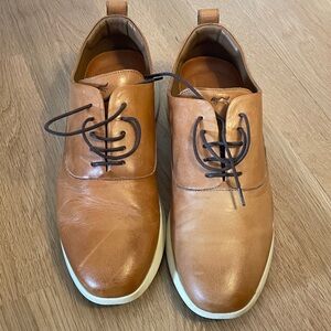 Elegant Tan Leather Oxfords for Men